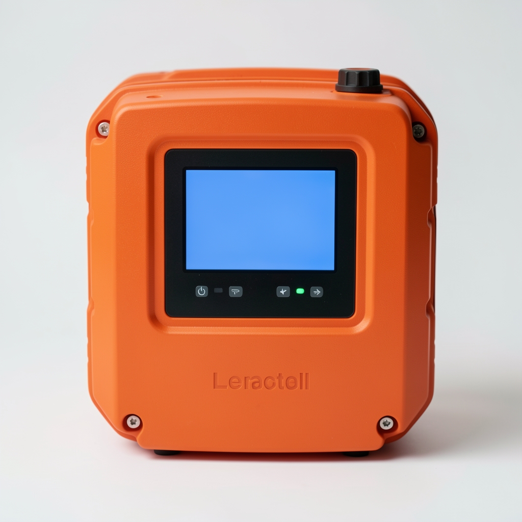 Jackery Explorer 500 taşınabilir güç istasyonu, turuncu gövde ve LCD ekran
