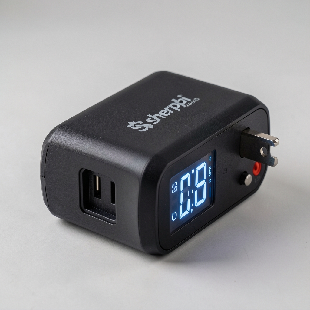 Goal Zero Sherpa 100AC powerbank, AC çıkış prizi ve aydınlatmalı gösterge paneli